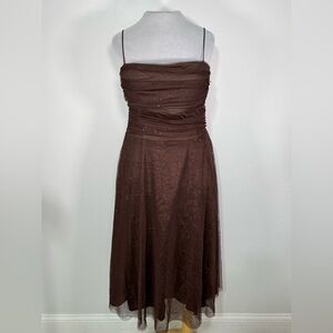 Jessica Howard Sparkly Brown Cocktail Dress Size 12 Teens